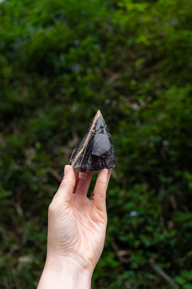 Black Tourmaline Polished Point